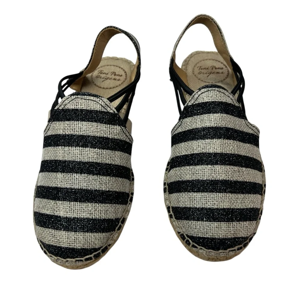 Toni Pons Striped Nancy Espadrille Sandals 35/4.5